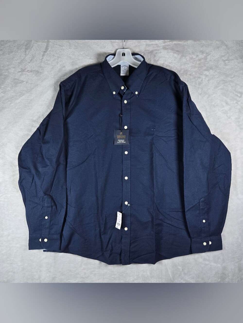 Brooks Brothers Brookscool Stretch Oxford Button Down Shirt Size XL Regular NWT